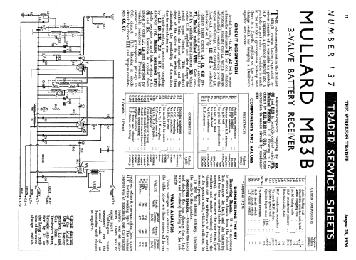 MB3B; Mullard Wireless, (ID = 1030509) Radio