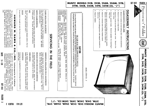 24CM Ch= J; Muntz TV Inc.; (ID = 889895) Television