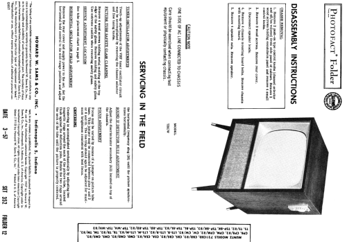 Television Receiver 721CBD; Muntz TV Inc.; (ID = 1864432) Televisore