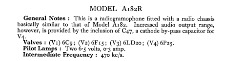 A182R; Murphy Radio Ltd.; (ID = 545606) Radio