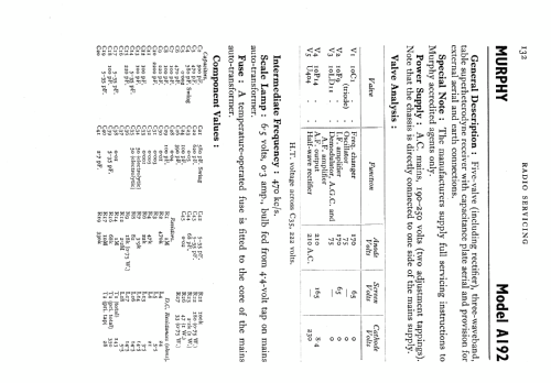 A192; Murphy Radio Ltd.; (ID = 549974) Radio