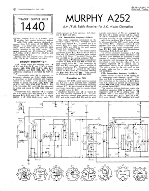 A252; Murphy Radio Ltd.; (ID = 2821571) Radio