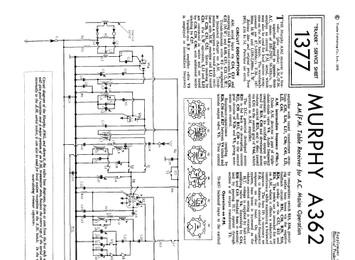 A362; Murphy Radio Ltd.; (ID = 2320341) Radio