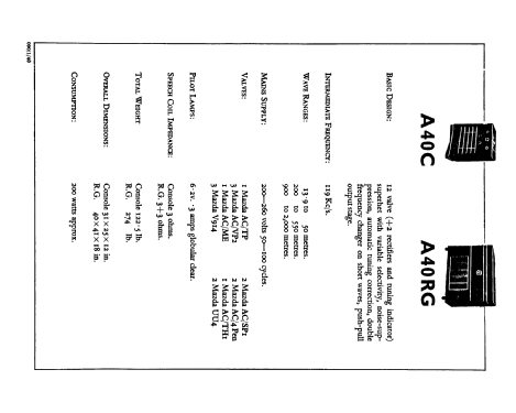 A40C; Murphy Radio Ltd.; (ID = 370939) Radio