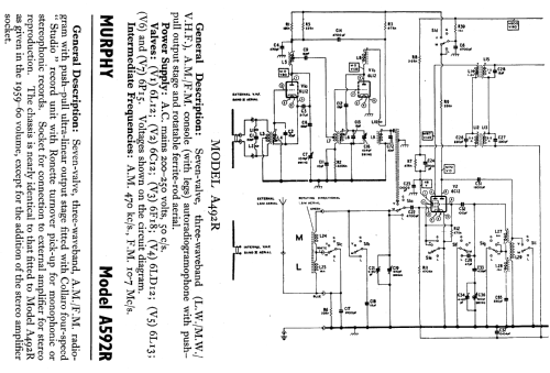 A592R; Murphy Radio Ltd.; (ID = 599575) Radio