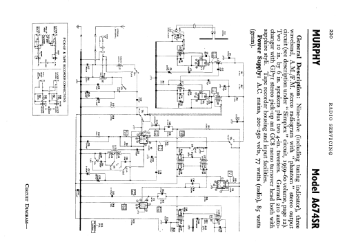 A674SR Mk II; Murphy Radio Ltd.; (ID = 721125) Radio