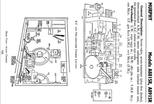 A891SR; Murphy Radio Ltd.; (ID = 806734) Radio