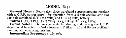 B141; Murphy Radio Ltd.; (ID = 545615) Radio