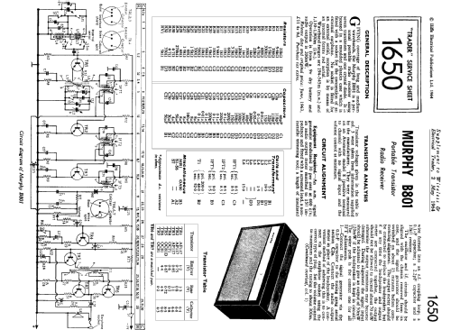 B801; Murphy Radio Ltd.; (ID = 1323263) Radio