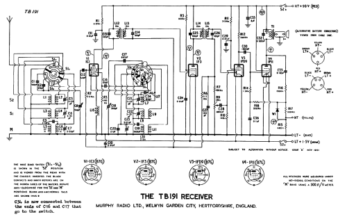 TB191; Murphy Radio Ltd.; (ID = 1257027) Radio