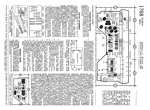 Transistor 8 B815; Murphy Radio Ltd.; (ID = 2309929) Radio