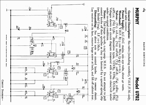 U702; Murphy Radio Ltd.; (ID = 727067) Radio