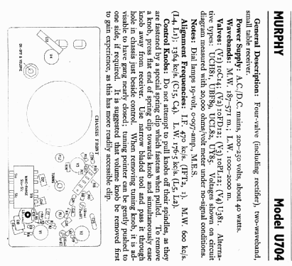 U704; Murphy Radio Ltd.; (ID = 726732) Radio