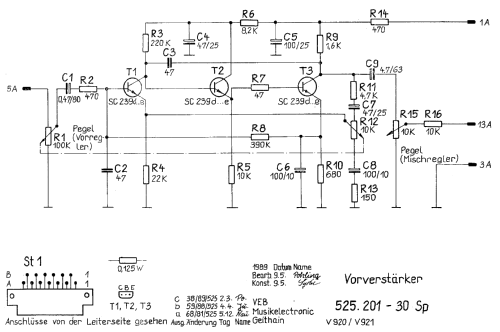 Universal-Mischverstärker V920; Musikelectronic (ID = 2532820) Ampl/Mixer