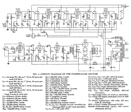 Exciter - Speech Amplifier NTE-A; National Company; (ID = 2050802) Amateur-T