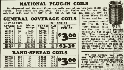 SW-3 Model II ; National Company; (ID = 2661681) Radio