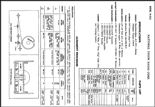 G-613 ; National Union Radio (ID = 436250) Radio