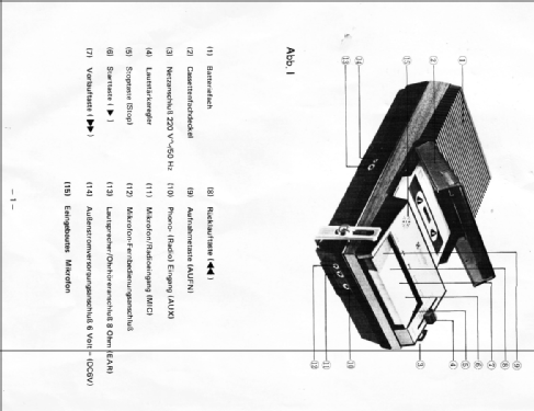 Automatic-Cassetten-Tonbandgerät Art. Nr. 872/334; Neckermann-Versand (ID = 1646508) R-Player