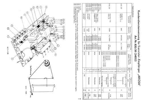 Arosa 24052 Art.Nr.820/38; Neckermann-Versand (ID = 1099461) Radio