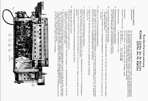 Roma 22330a Art.Nr. 821/23a; Neckermann-Versand (ID = 347173) Radio