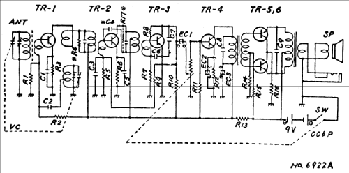 Six Transistor Twen-Tone 822/663; Neckermann-Versand (ID = 1087453) Radio