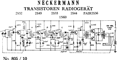 Transistor Six 6T-160 Art.Nr. 805/10; Neckermann-Versand (ID = 2868763) Radio