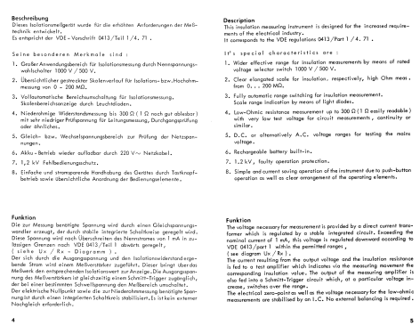 Isolationsmeßgerät IM 10; Neuberger, Josef; (ID = 2925154) Equipment