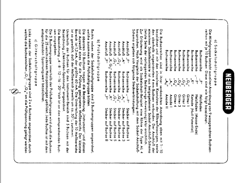 Röhrenprüfgerät RP270/2; Neuberger, Josef; (ID = 56309) Equipment