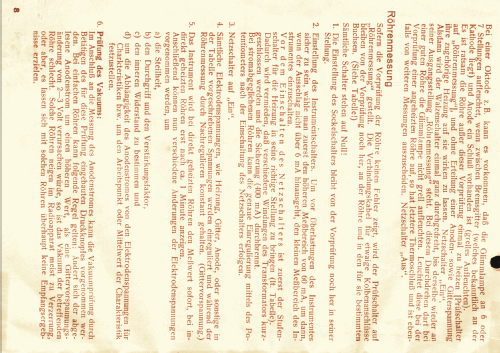 Röhrenprüfgerät WE250; Neuberger, Josef; (ID = 1495844) Equipment