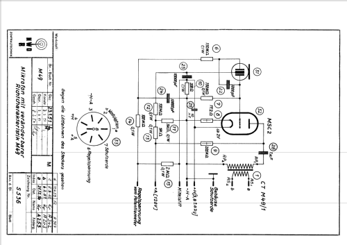 Kondensator-Mikrofon M49; Neumann, Georg, (ID = 809539) Micrófono/PU