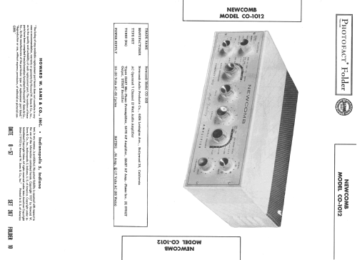 Compact Amplifier CO-1012; Newcomb Audio (ID = 2418733) Ampl/Mixer