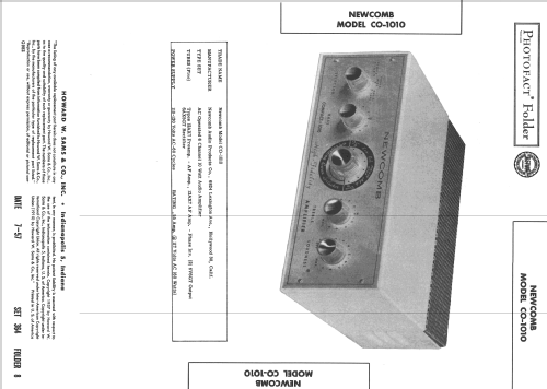Newcomb CO-1010; Newcomb Audio (ID = 2407807) Ampl/Mixer