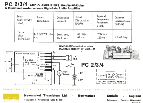 Newmarket Packaged Amplifier PC3; Newmarket (ID = 2636557) mod-past25