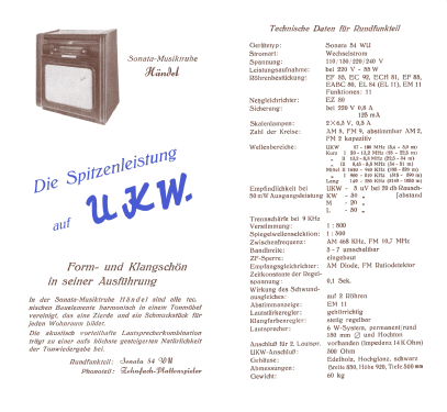 Händel 54WP; Niemann & Co., (ID = 2711291) Radio