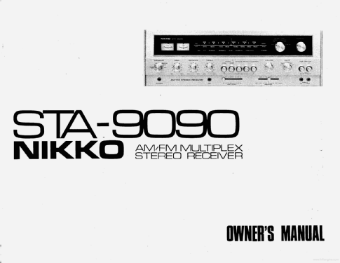 AM/FM Stereo Receiver STA-9090; Nikko Electric (ID = 2611557) Radio