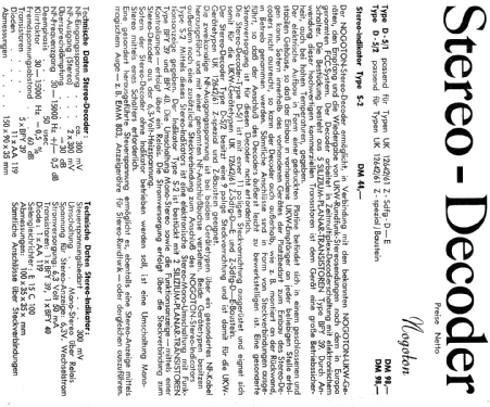 Stereo-Decoder D-5/1; Nogoton, (ID = 1273528) mod-past25