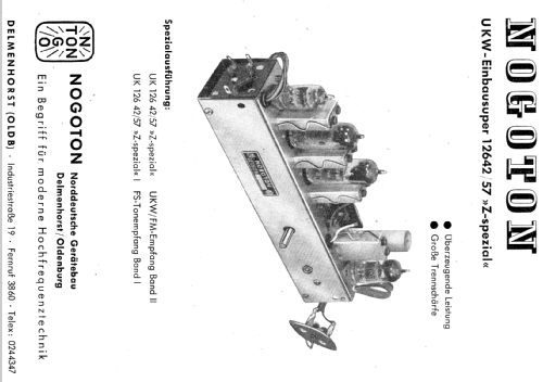 UKW Einbausuper 12642/57 Z-Spezial; Nogoton, (ID = 2515154) Adaptor
