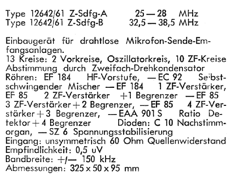 UKW-Einbausuper 12642/61 Z-Sdfg-A; Nogoton, (ID = 1294543) Commercial Re