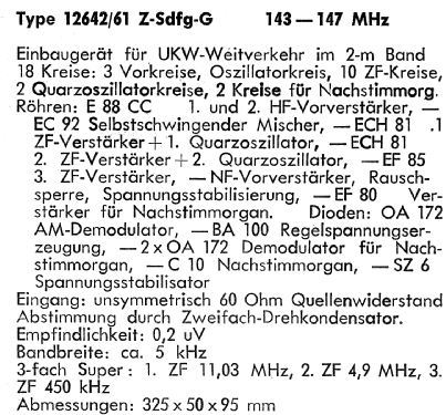 UKW AM-Einbausuper 12642/61 Z-Sdfg-G; Nogoton, (ID = 1294553) Amateur-R