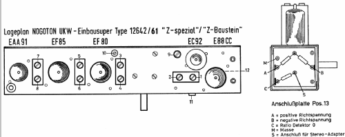 UKW-Einbausuper 12642/61 Z-Spezial; Nogoton, (ID = 32180) Radio