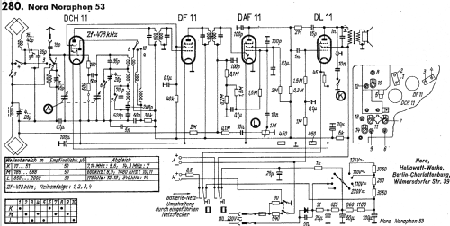 Noraphon 53 K656 GWB; Nora; Berlin (ID = 1020049) Radio