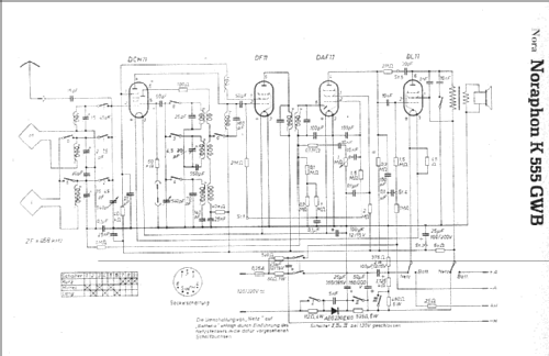 Noraphon K555GWB; Nora; Berlin (ID = 4393) Radio