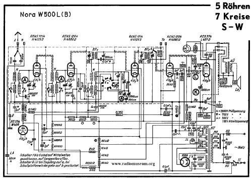 Form W500L; Nora; Berlin (ID = 32913) Radio