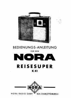 K41; Nora, Aron, (ID = 2924334) Radio