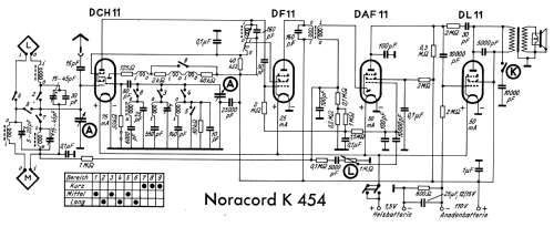 Noracord K454; Nora; Berlin (ID = 2465559) Radio