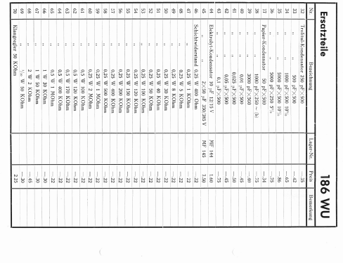 186-WU; Nordmende, (ID = 2486772) Radio