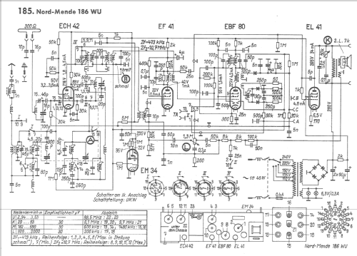 186-WU; Nordmende, (ID = 704731) Radio