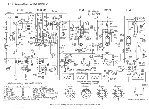 186GWUV; Nordmende, (ID = 705009) Radio