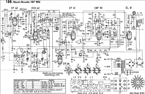 187-WU; Nordmende, (ID = 1018472) Radio