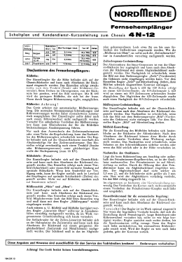 4-Normen Fernseh-Empfängerchassis Ch= 4N-12; Nordmende, (ID = 3123718) Televisión